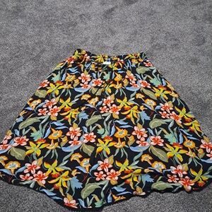 Vibrant Floral A-Line Skirt